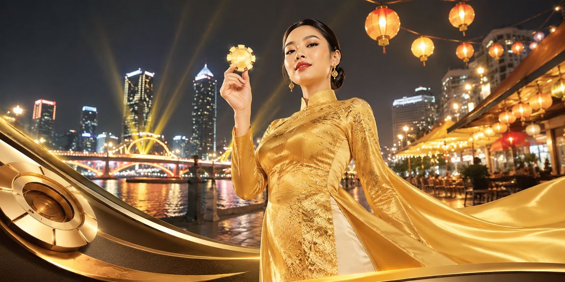 Khách hàng VIP nhận thưởng tại Đà Nẵng với trang phục Áo Dài truyền thống