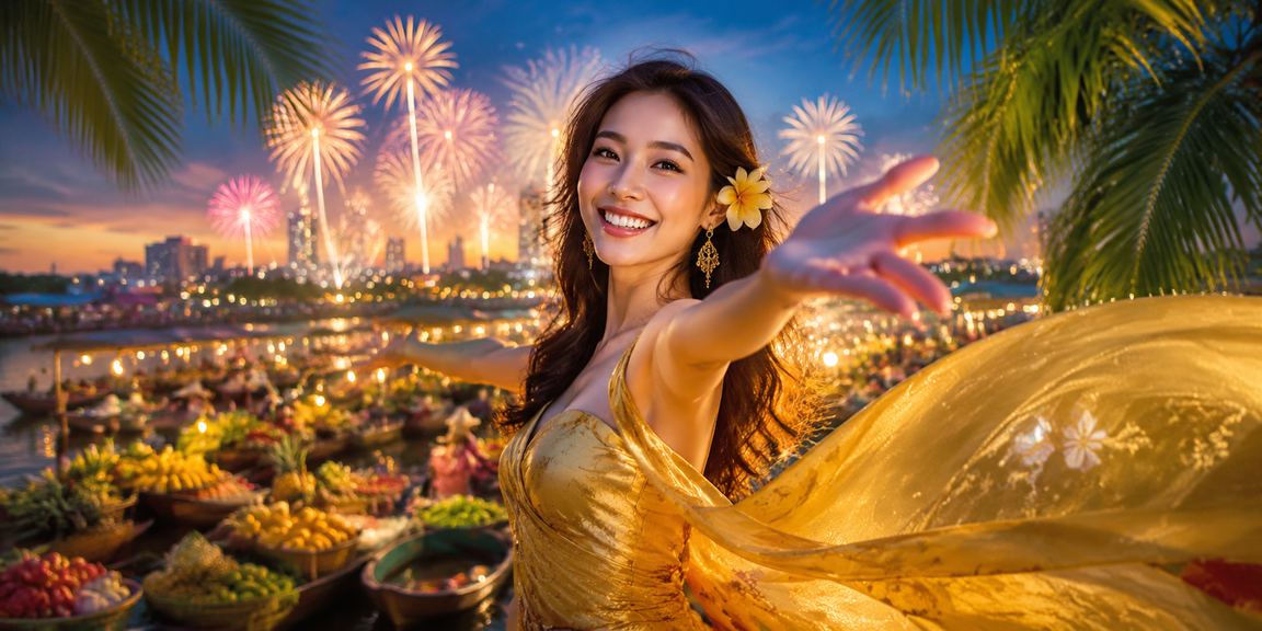 Khung cảnh lễ hội xổ số miền Tây tại sông Mekong
