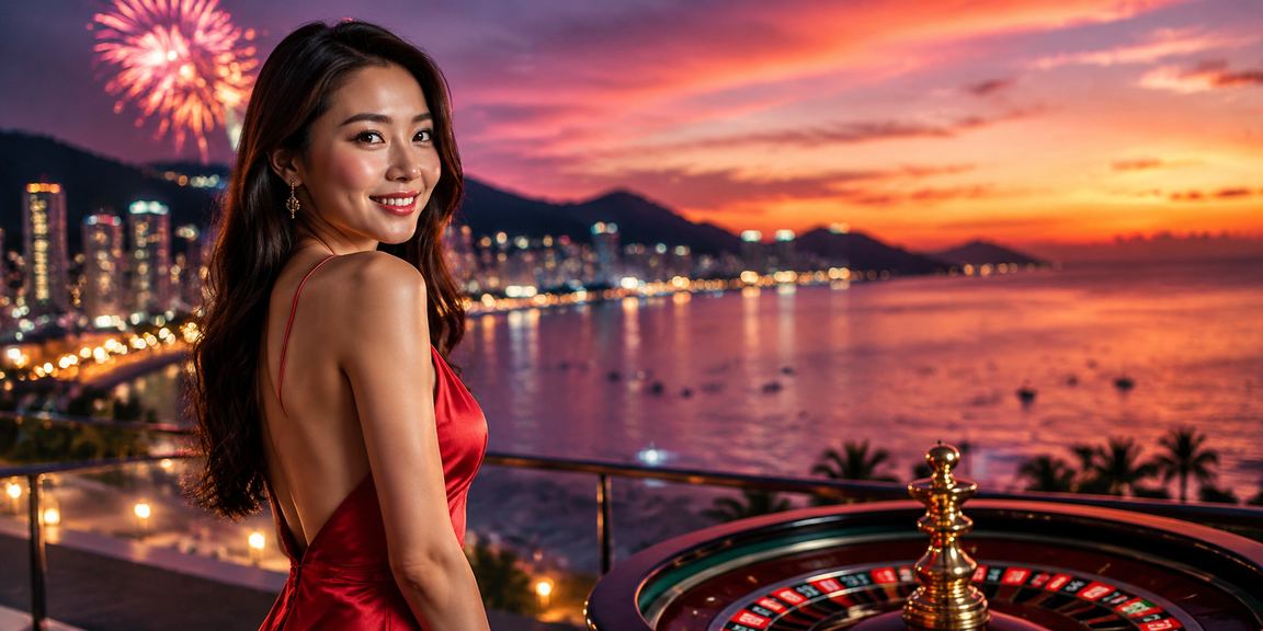 Bàn roulette hiện đại bên bờ biển Phú Quốc